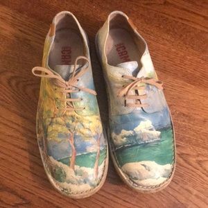 Unique Camper Men’s Shoes, Landscape Scenery